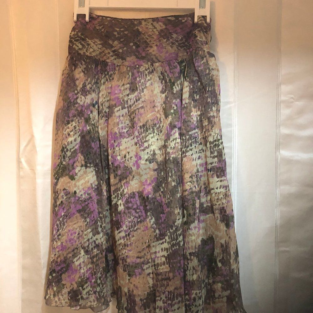 Diane Von Furstenberg DVF Silk Skirt Size 12